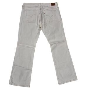 Levis Vintage Boot Cut 565 White Denim Wide Leg Jeans Women Sz 10M / 30W